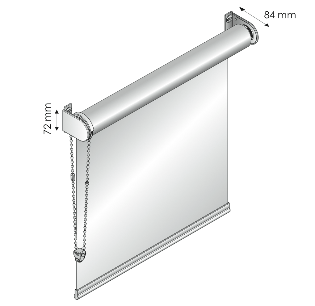 Estores solares enrollables para ventanas grandes. Alta Protección